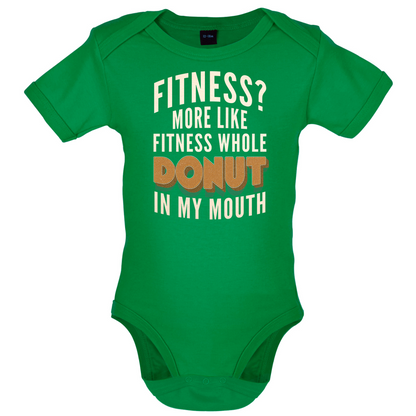 Fitness Donut In My Mouth Baby T Shirt