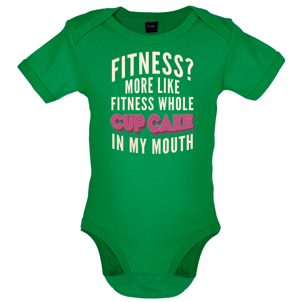 Fitness Cupcake In My Mouth Baby T Shirt