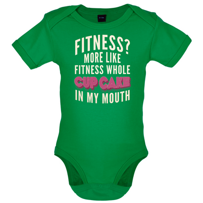 Fitness Cupcake In My Mouth Baby T Shirt