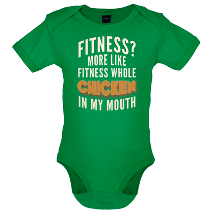 Fitness Chicken In My Mouth Baby T Shirt