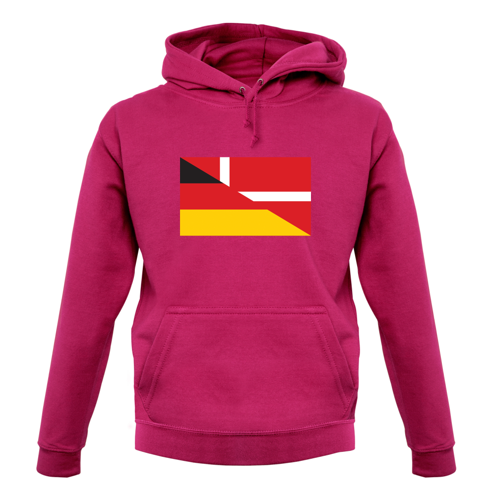 Half German Half Danish Flag T Shirt