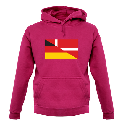 Half German Half Danish Flag T Shirt