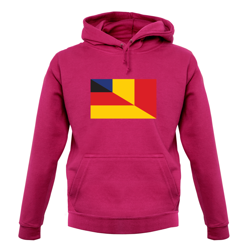 Half German Half Romanian Flag T Shirt
