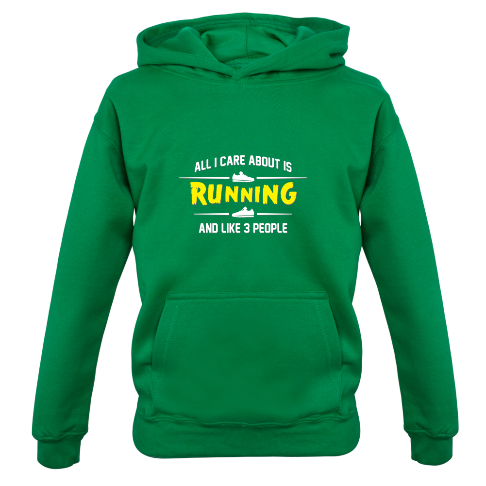 All I Care About Is Running Kids T Shirt