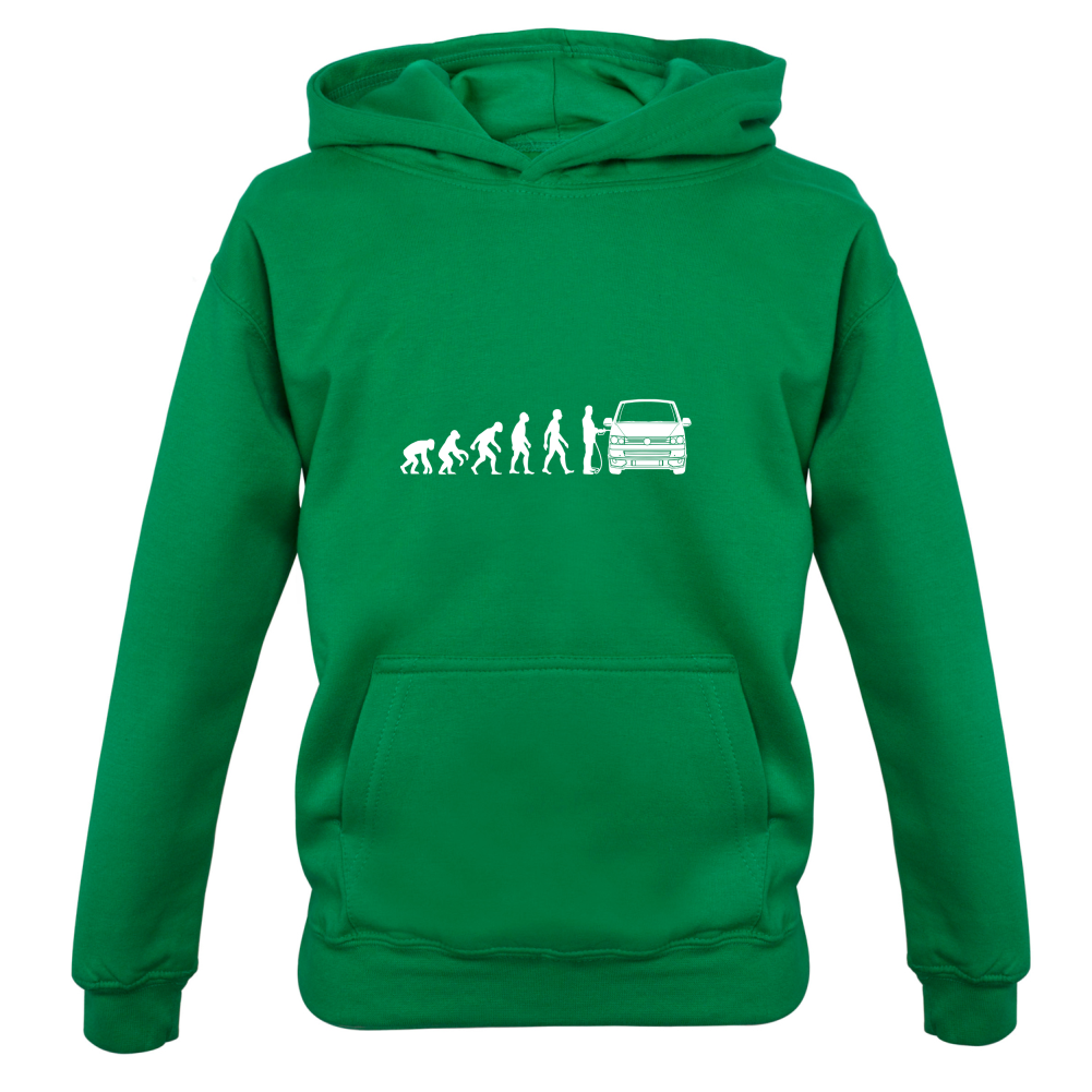Evolution Of Man T5 Campervan Kids T Shirt