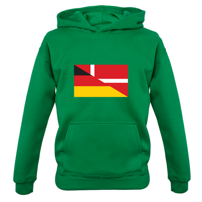 Half German Half Danish Flag Kids T Shirt