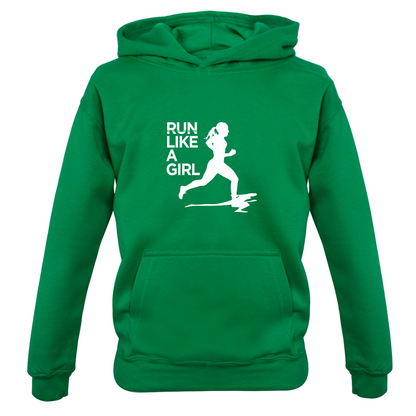 Run Like A Girl Kids T Shirt