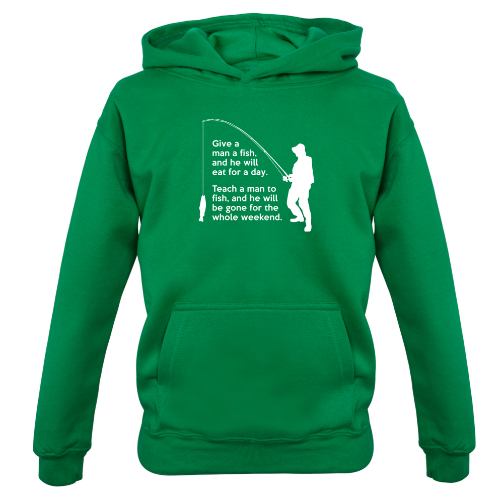 Fishing - He'll Be Gone For The Weekend Kids T Shirt