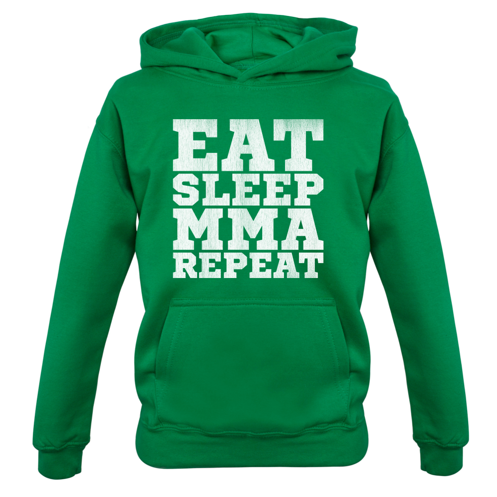 Eat Sleep MMA REPEAT Kids T Shirt