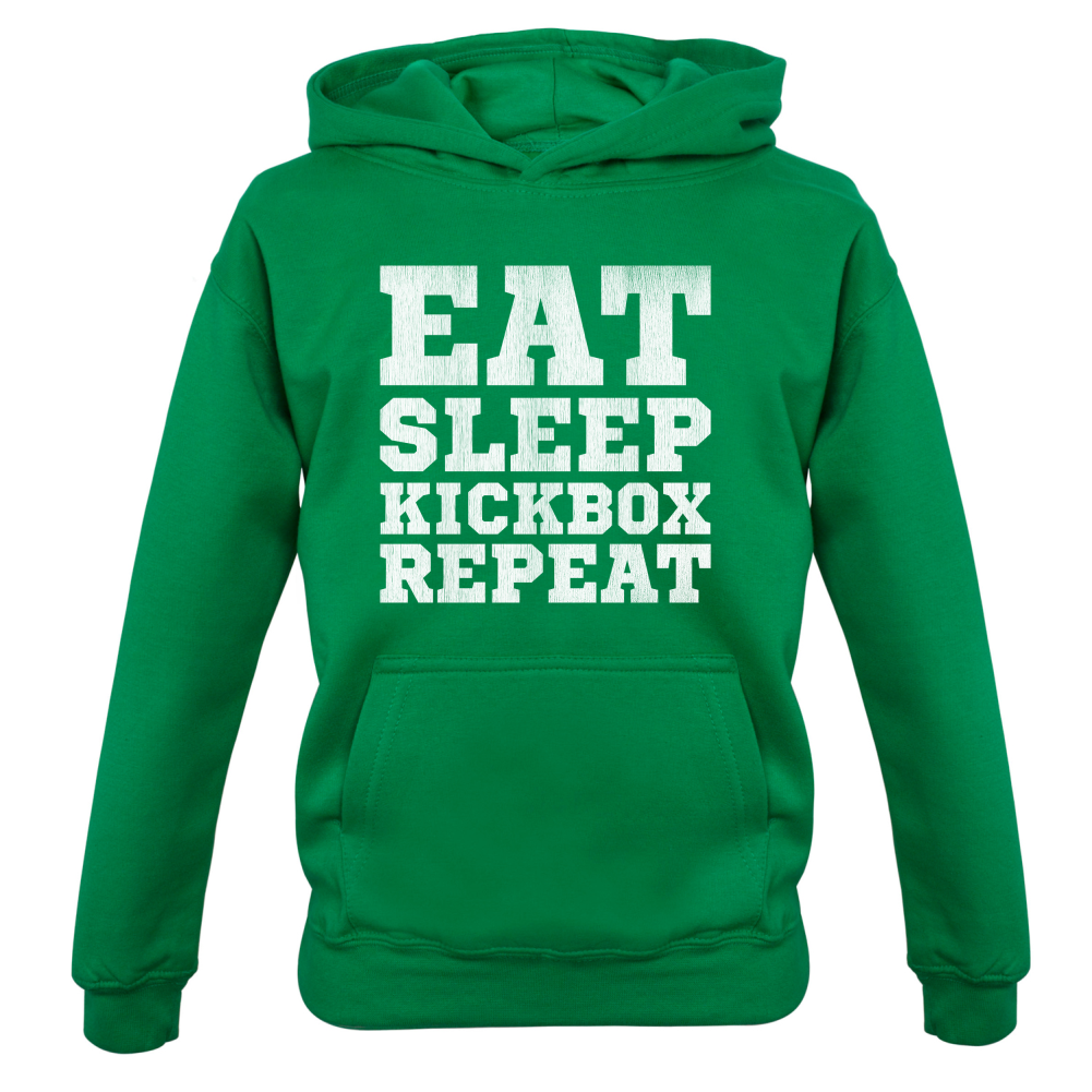 Eat Sleep Kickbox REPEAT Kids T Shirt