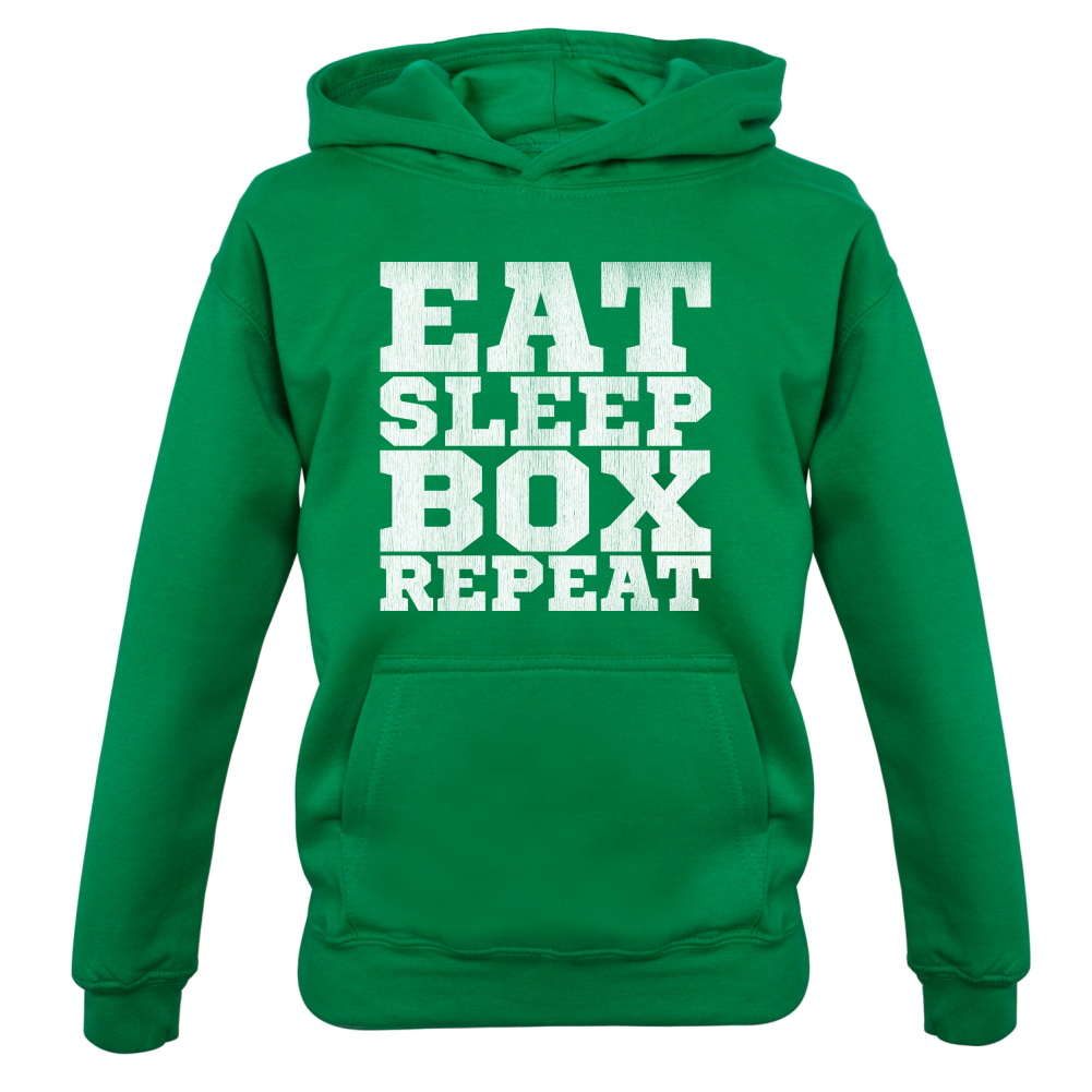 Eat Sleep Box REPEAT Kids T Shirt
