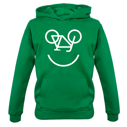 Bicycle Smiley Face Kids T Shirt