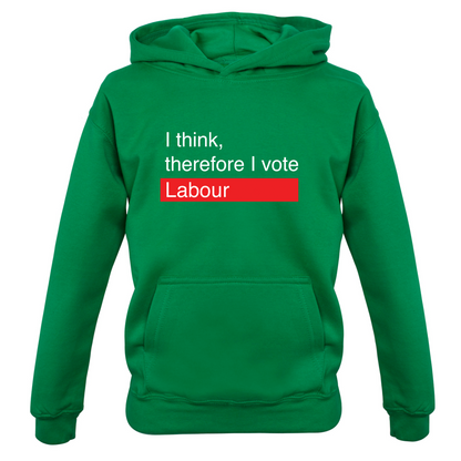 I think, therefore I vote Labour Kids T Shirt