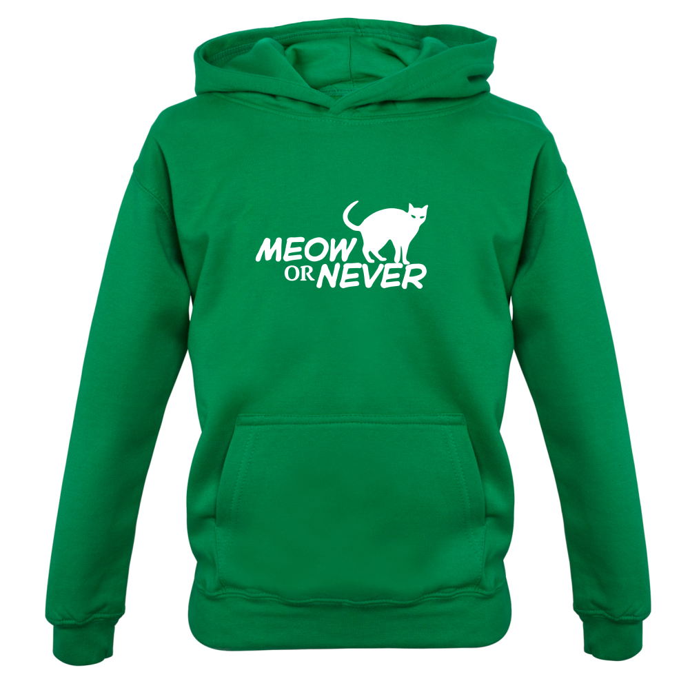 Meow Or Never Kids T Shirt