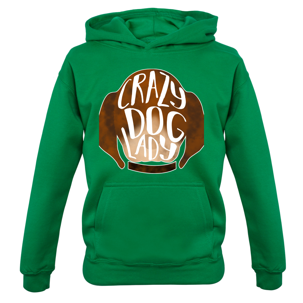 Crazy Dog Lady Kids T Shirt