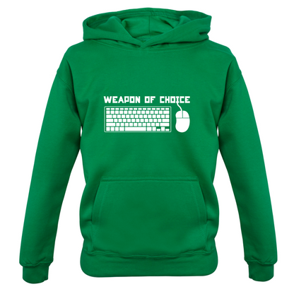 Weapon Of Choice PC Kids T Shirt