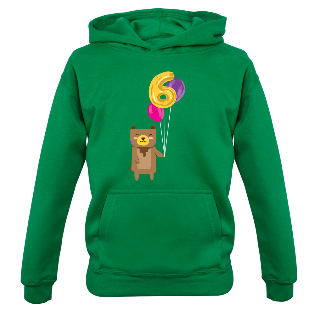 6th Birthday Bear Kids T Shirt