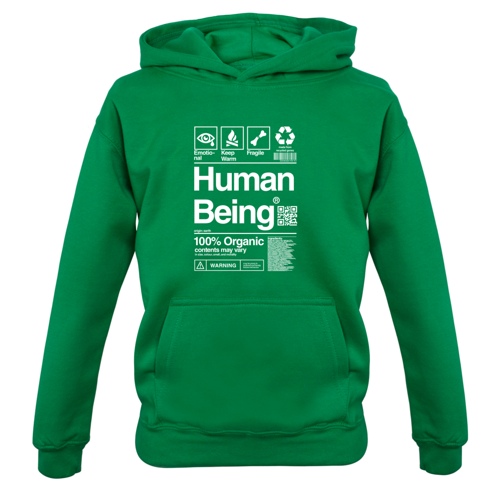 100% Organic Human Being Kids T Shirt