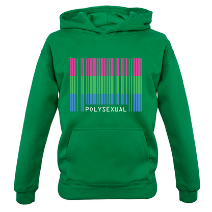 LGBT Barcode Flags - PolySexual Kids T Shirt