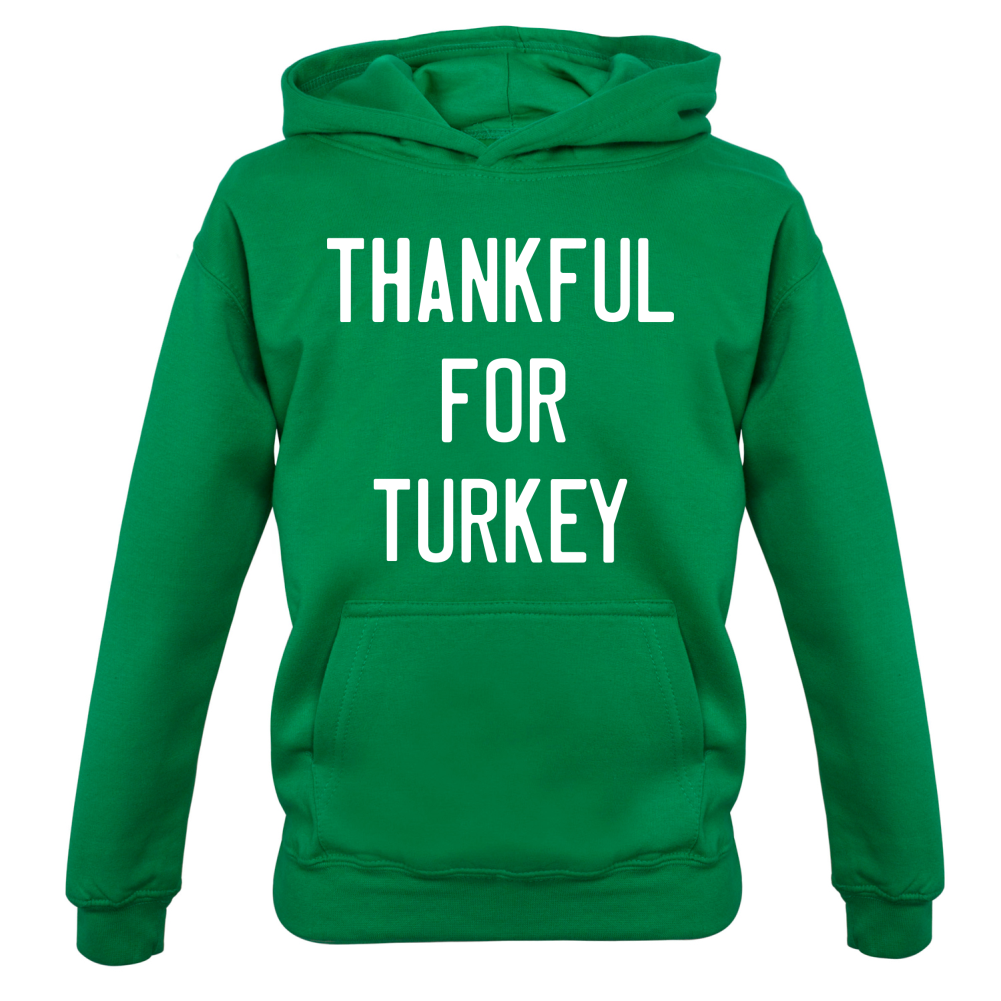 Thankful For Turkey Kids T Shirt