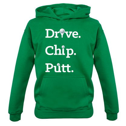 Drive Chip Putt Kids T Shirt