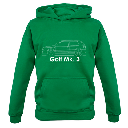 Side View Golf MK3 Kids T Shirt