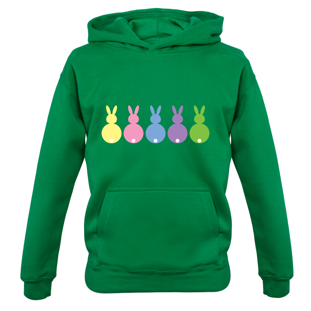 Multi Colour Easter Bunny's Kids T Shirt