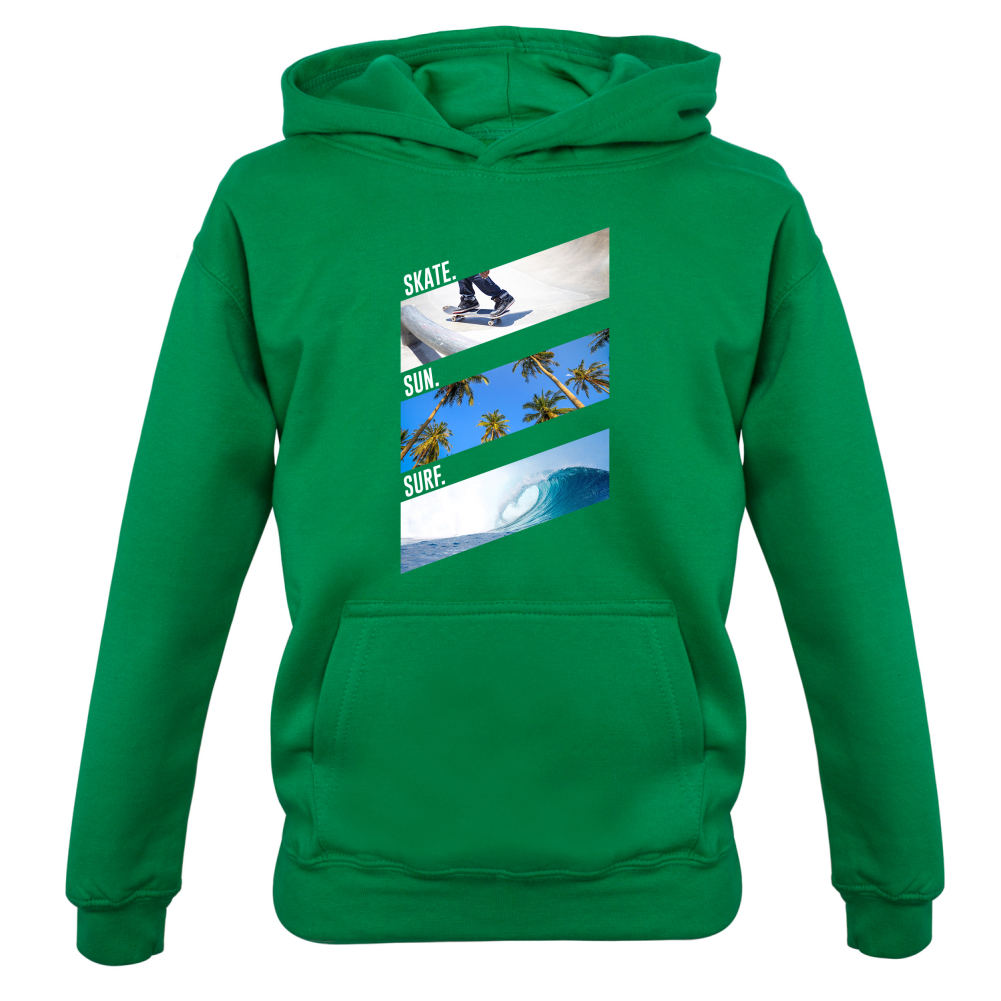 Skate Sun Surf Kids T Shirt