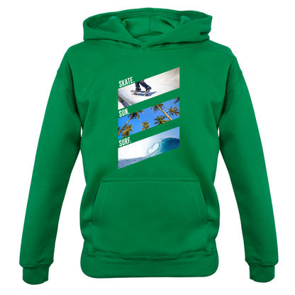 Skate Sun Surf Kids T Shirt