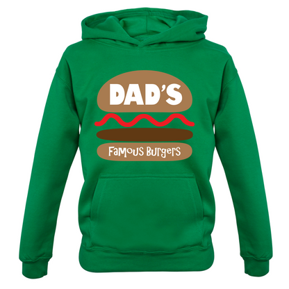 Dad's Famous Burgers Kids T Shirt