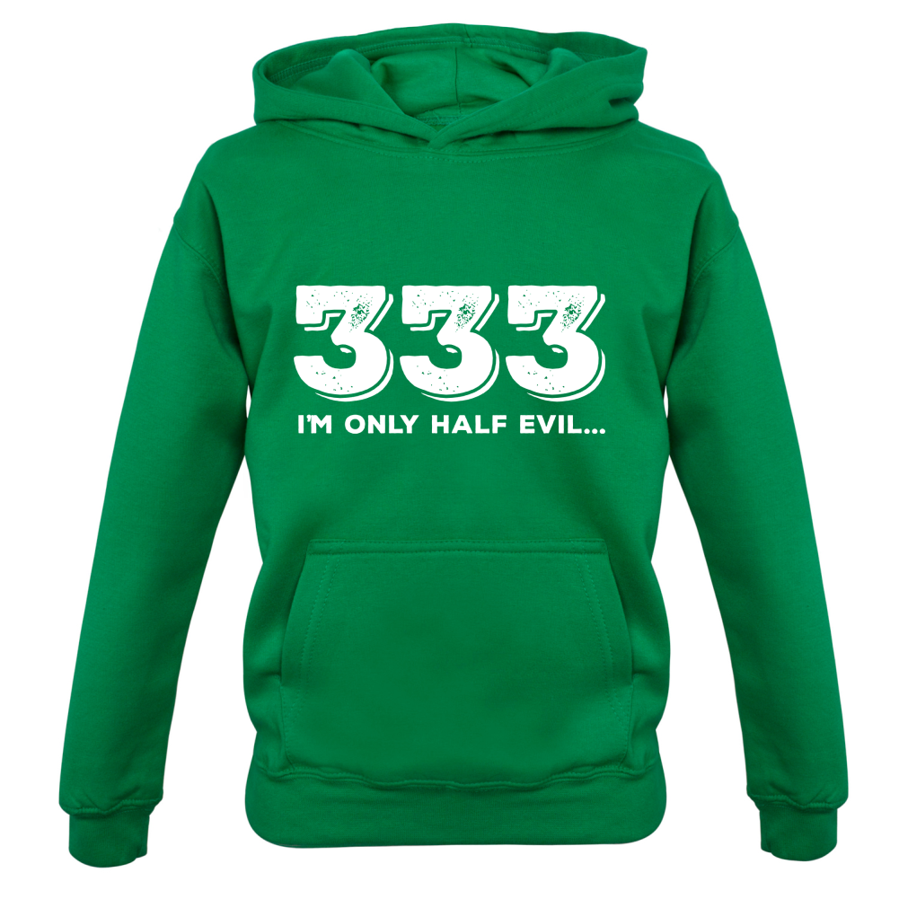 Half Evil 333 Kids T Shirt