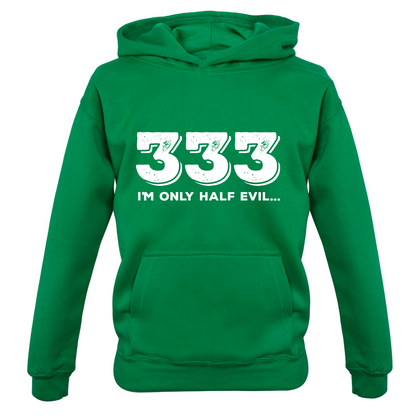 Half Evil 333 Kids T Shirt