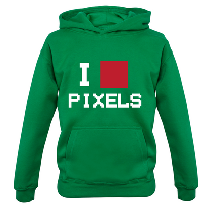 Pixel Heart Kids T Shirt