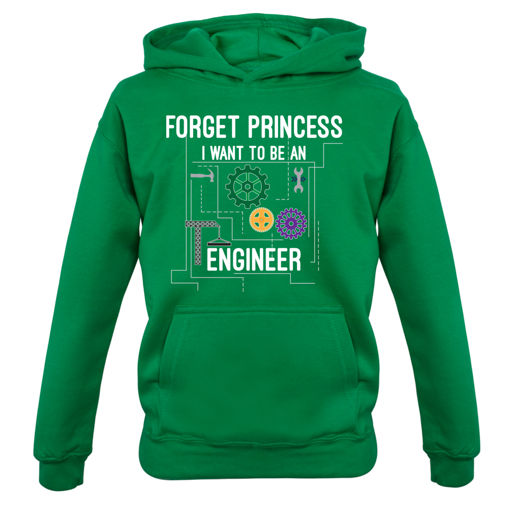 Forget Princess Engineer Kids T Shirt