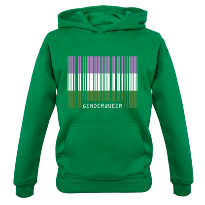 LGBT Barcode Flags - Gender Queer Kids T Shirt