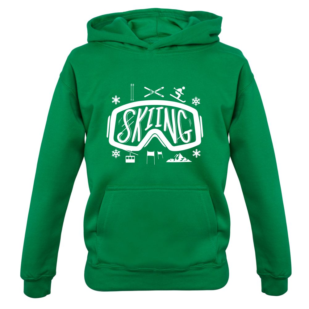 Skiing Goggles Kids T Shirt