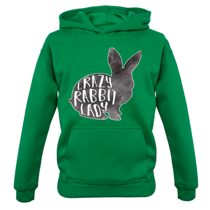 Crazy Rabbit Lady Kids T Shirt