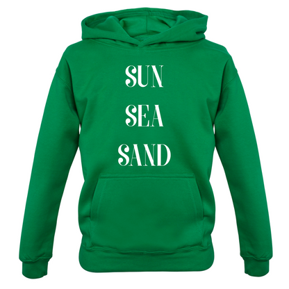 Sun Sea Sand Kids T Shirt