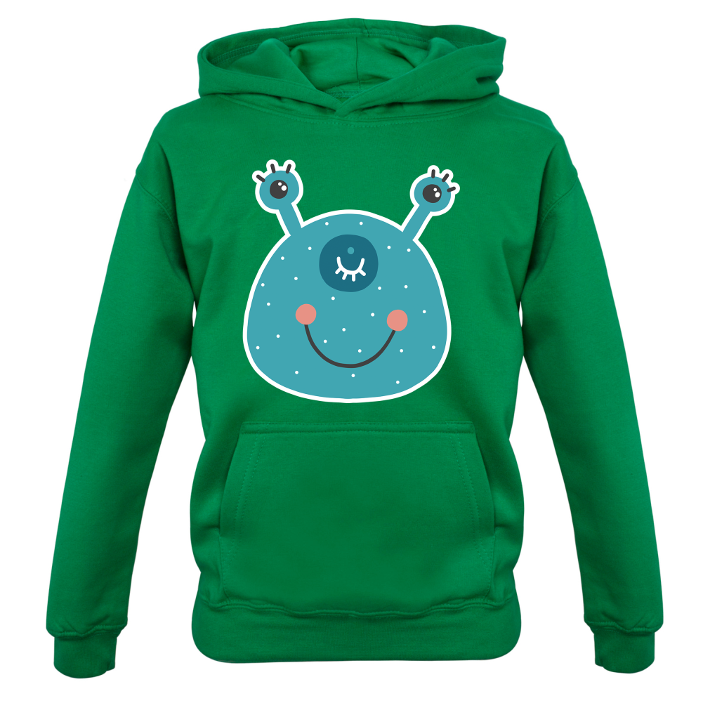 Smiley Face Alien Kids T Shirt