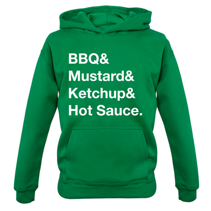 BBQ & Mustart & Ketchup Kids T Shirt
