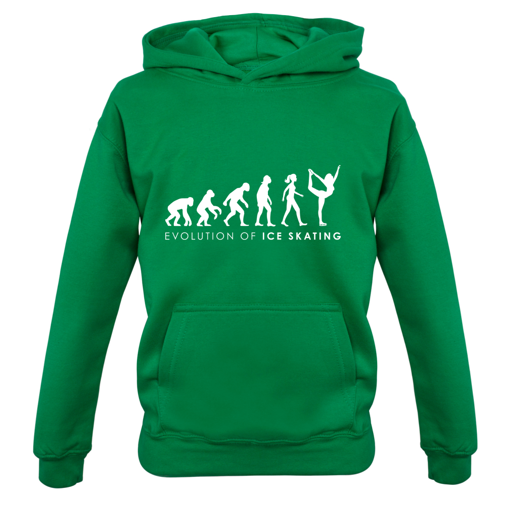 Evolution Of Woman Ice Skating Kids T Shirt
