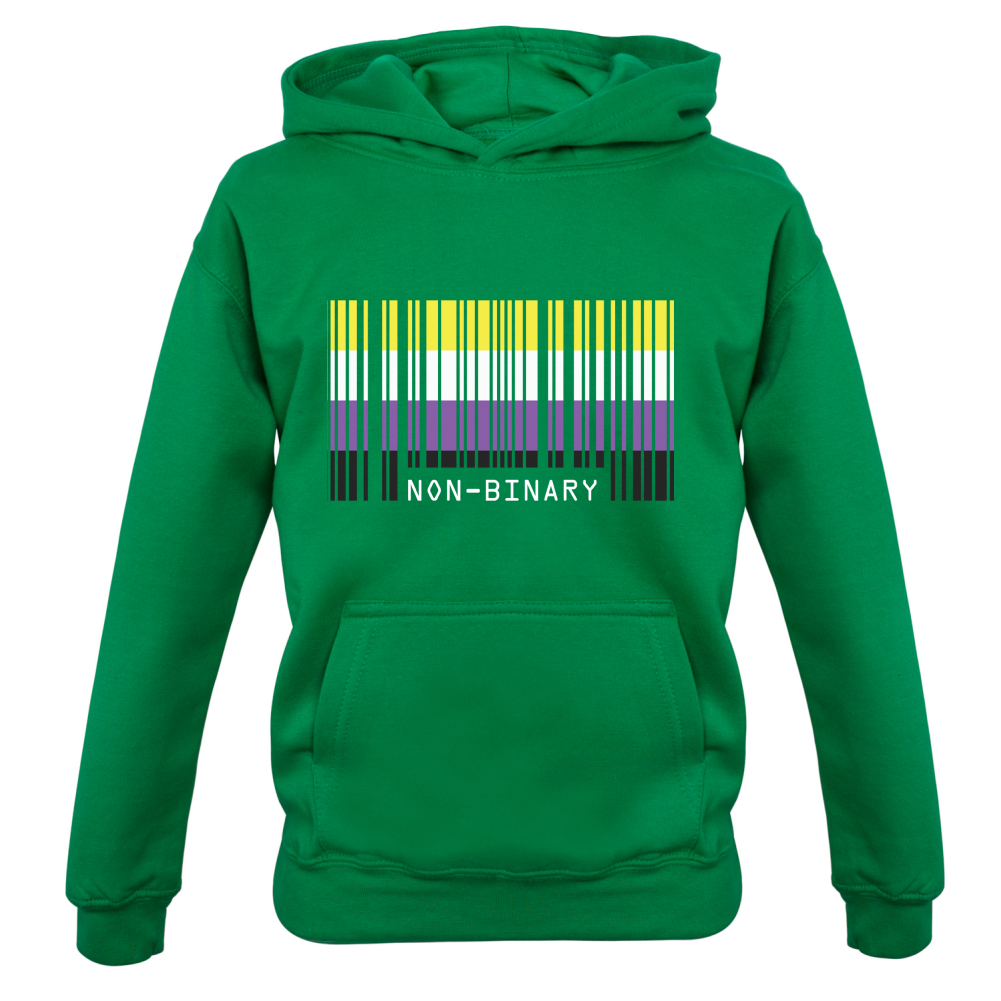 LGBT Barcode Flags - Nonbinary Kids T Shirt