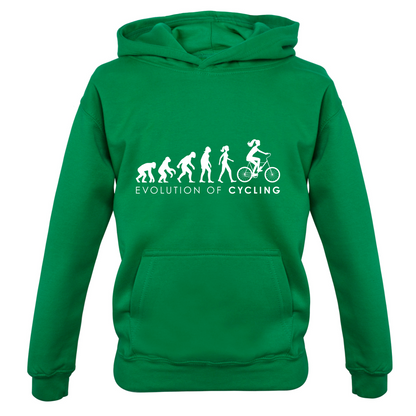 Evolution Of Woman Cycling Kids T Shirt