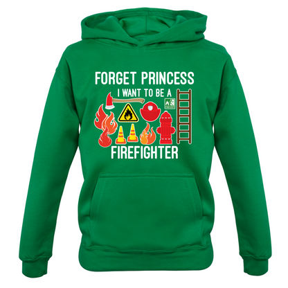 Forget Princess FireFighter Kids T Shirt