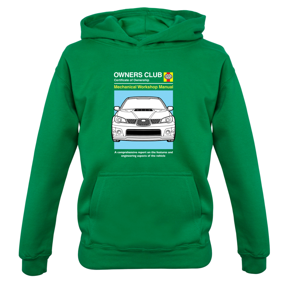Car Owners Manual Impreza Kids T Shirt