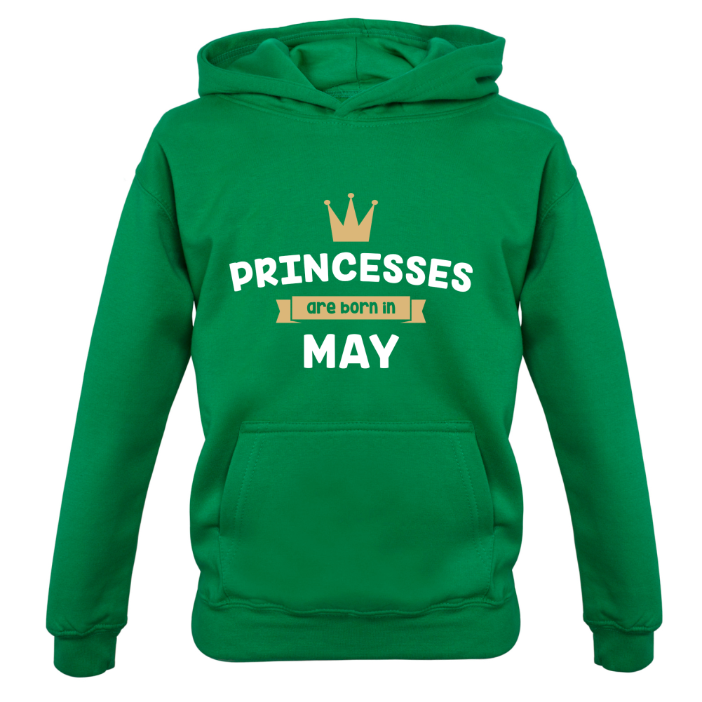 Princesses Are Born In May Kids T Shirt