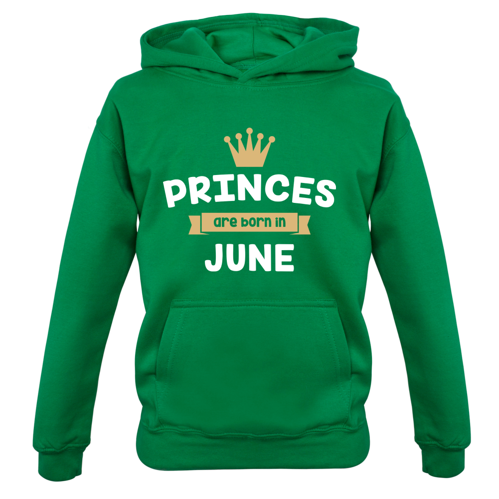 Princes Are Born In June Kids T Shirt