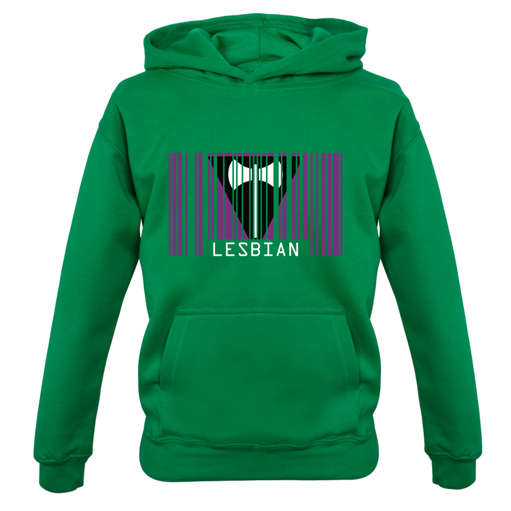 LGBT Barcode Flags - Lesbian Kids T Shirt
