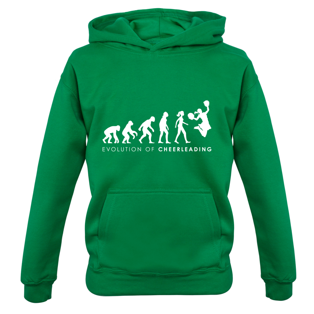 Evolution Of Woman Cheerleading Kids T Shirt