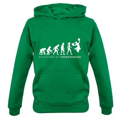 Evolution Of Woman Cheerleading Kids T Shirt